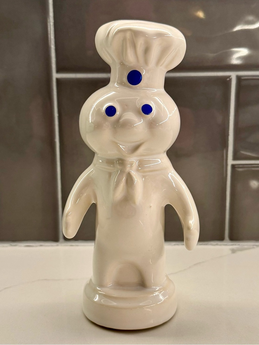 Pillsbury Doughboy Ceramic Figurine - White
